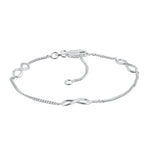 Sterling Silver Rockin' Infinity Bracelet