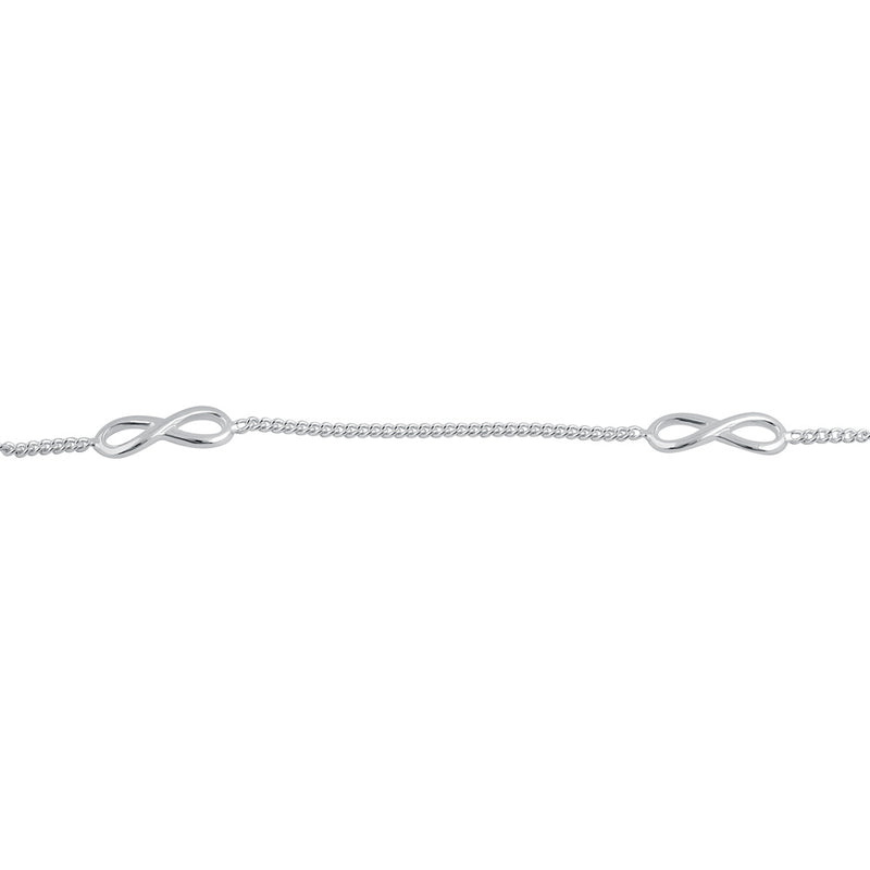 Sterling Silver Rockin' Infinity Bracelet