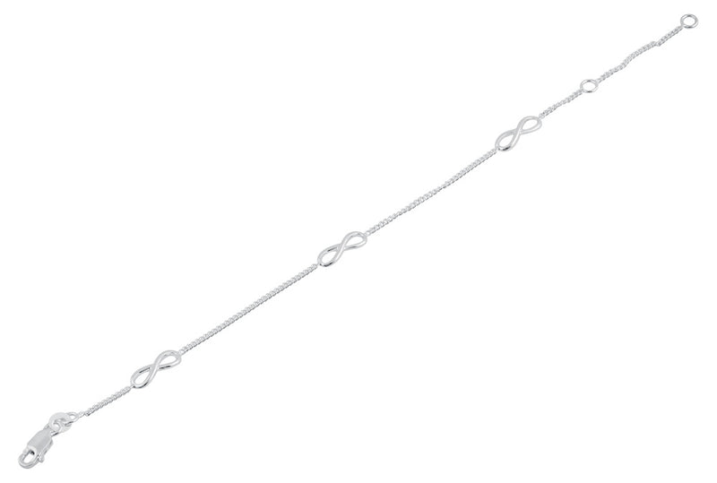 Sterling Silver Rockin' Infinity Bracelet