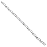 Sterling Silver Clear CZ Stylish Wave Bracelet