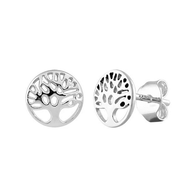 Sterling Silver Tree of Life Earrings