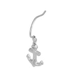 Sterling Silver Anchor Dangle Earrings