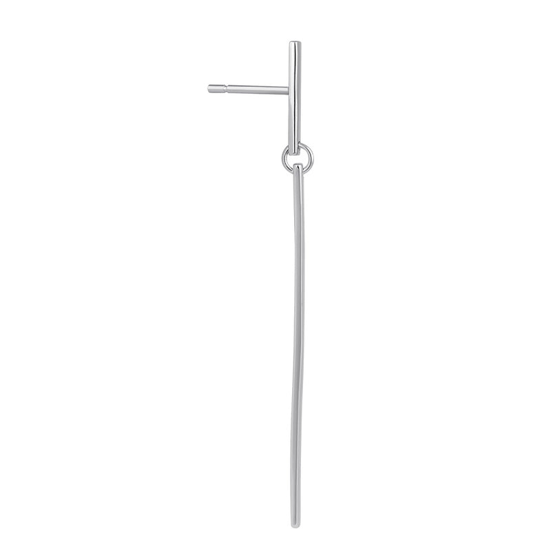 Sterling Silver Dangling Bar Earrings