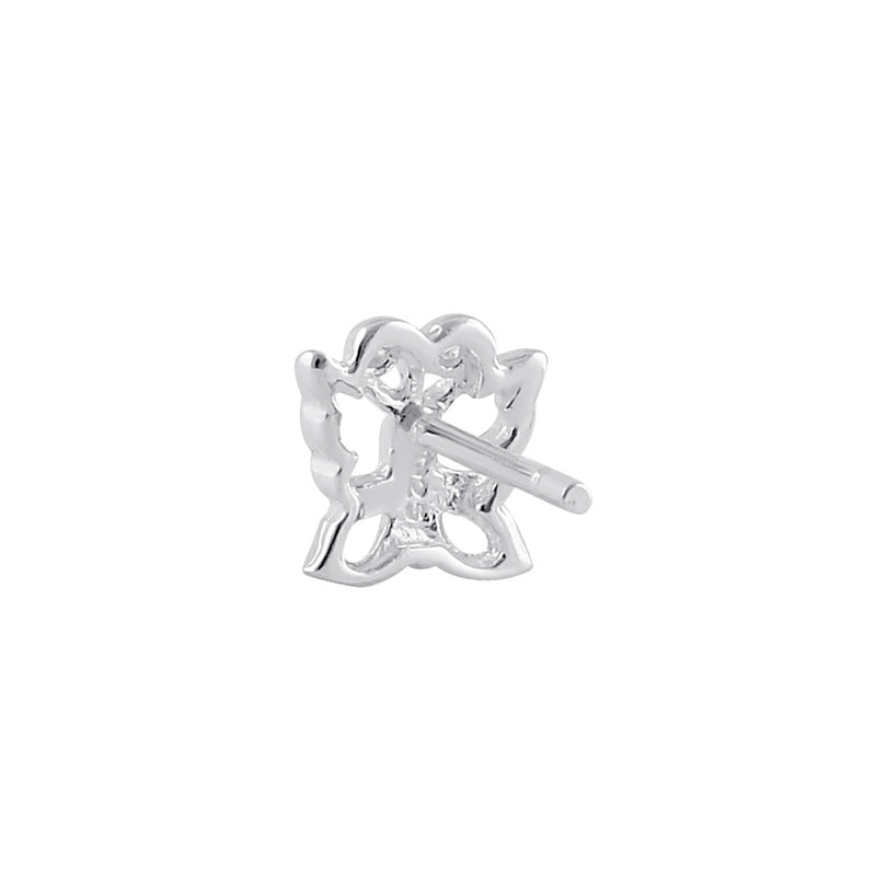 Sterling Silver Butterfly Stud Earrings