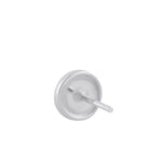 Sterling Silver Flat Circle Stud Earrings