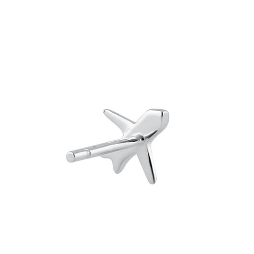 Sterling SIlver Airplane Stud Earrings