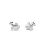 Sterling SIlver Happy Fish Stud Earrings