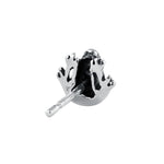 Sterling Silver Frog Stud Earrings