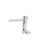 Sterling Silver Boot Stud Earrings