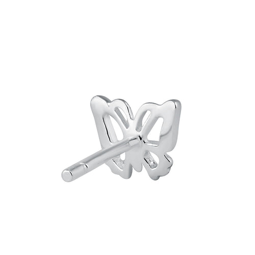 Sterling Silver Dainty Butterfly Stud Earrings