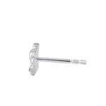 Sterling Silver Cupid Stud Earrings