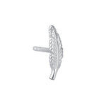 Sterling Silver Feather Earrings