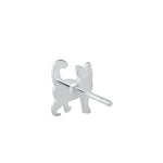 Sterling Silver Cat Earrings