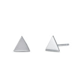 Sterling Silver Triangle Earrings