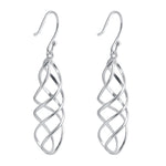 Sterling Silver Intertwined Earrings