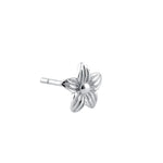 Sterling Silver Hibiscus Earrings