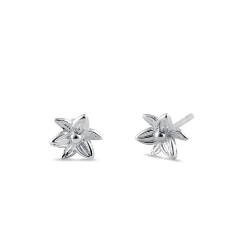 Sterling Silver Daffodil Earrings