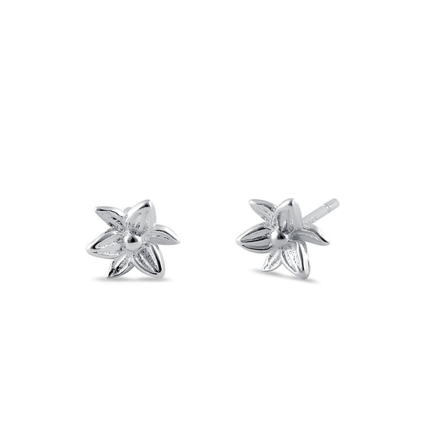 Sterling Silver Daffodil Earrings
