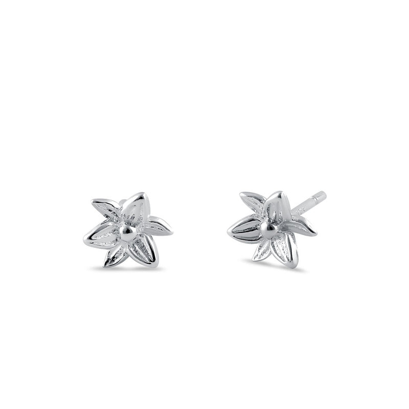 Sterling Silver Daffodil Earrings