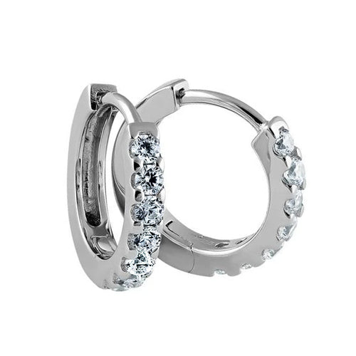 Sterling Silver Clear CZ Earrings