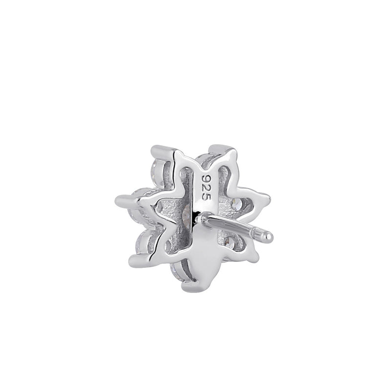Sterling Silver 9mm Flower Earrings