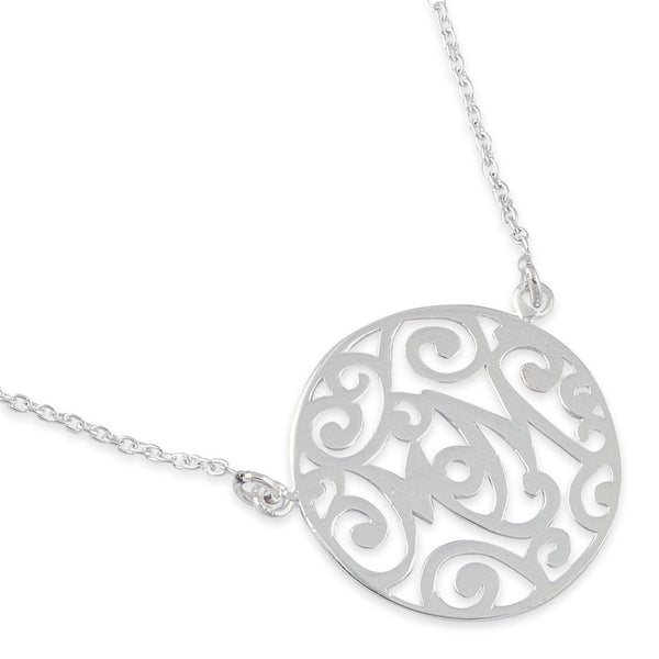 Sterling Silver "Mom" Necklace