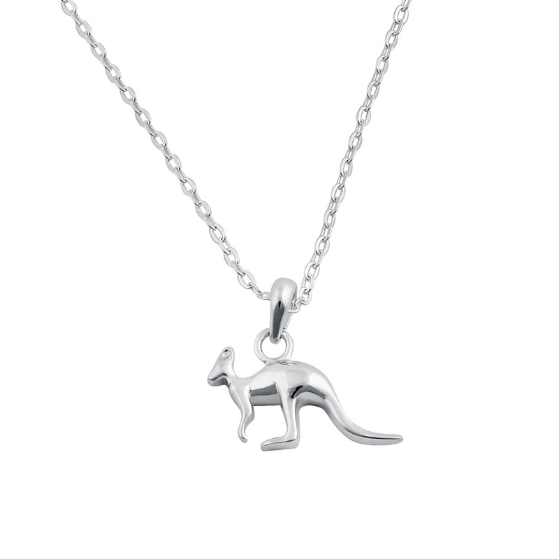 Sterling Silver Kangaroo Necklace