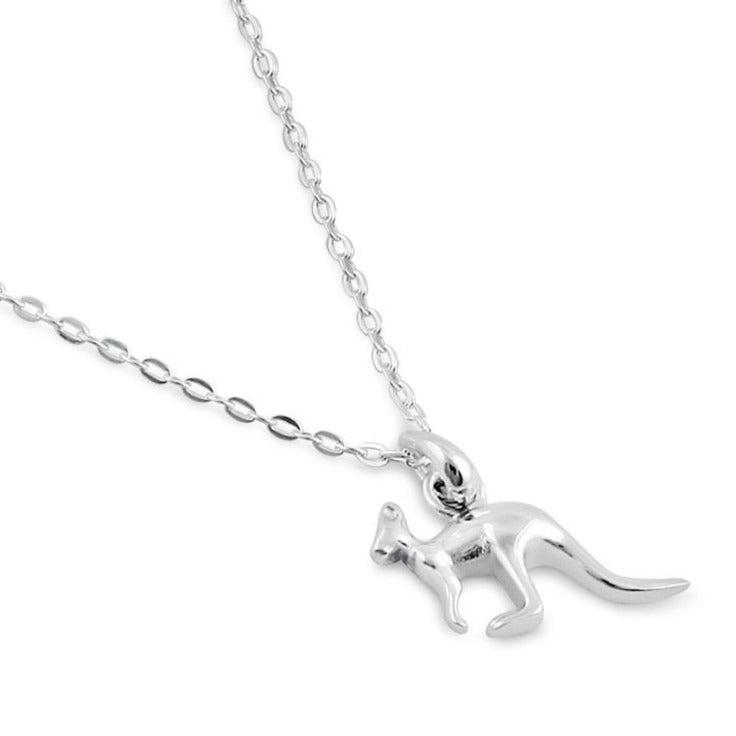 Sterling Silver Kangaroo Necklace