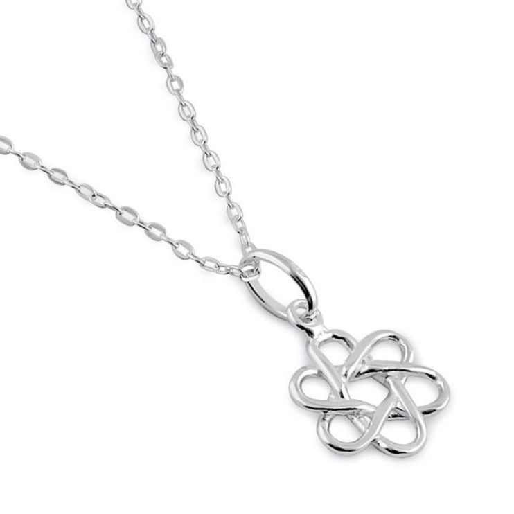 Sterling Silver Atom Necklace
