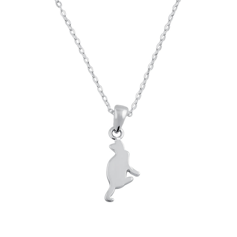 Sterling Silver Cat Necklace