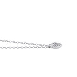 Sterling Silver Clear CZ Dainty Heart Necklace