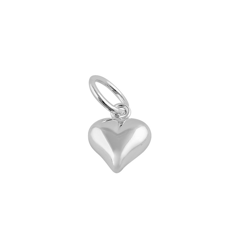 Sterling Silver Bubbly Heart Pendant