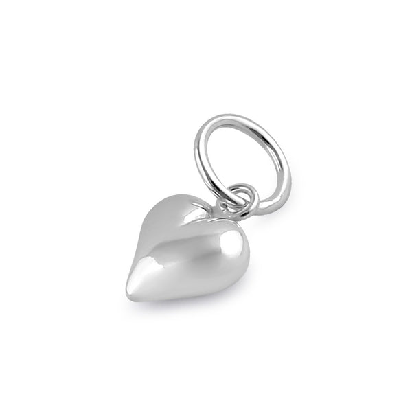 Sterling Silver Bubbly Heart Pendant