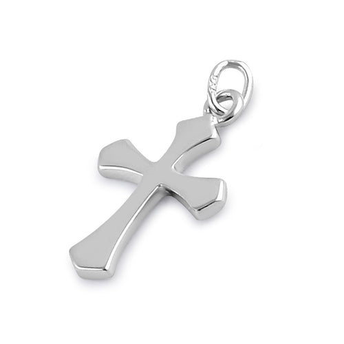 Sterling Silver Pointy Cross Pendant
