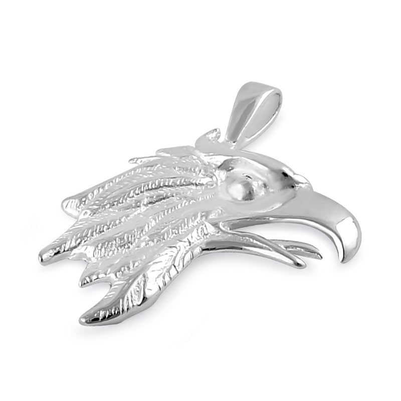 Sterling Silver Eagle Head Pendant