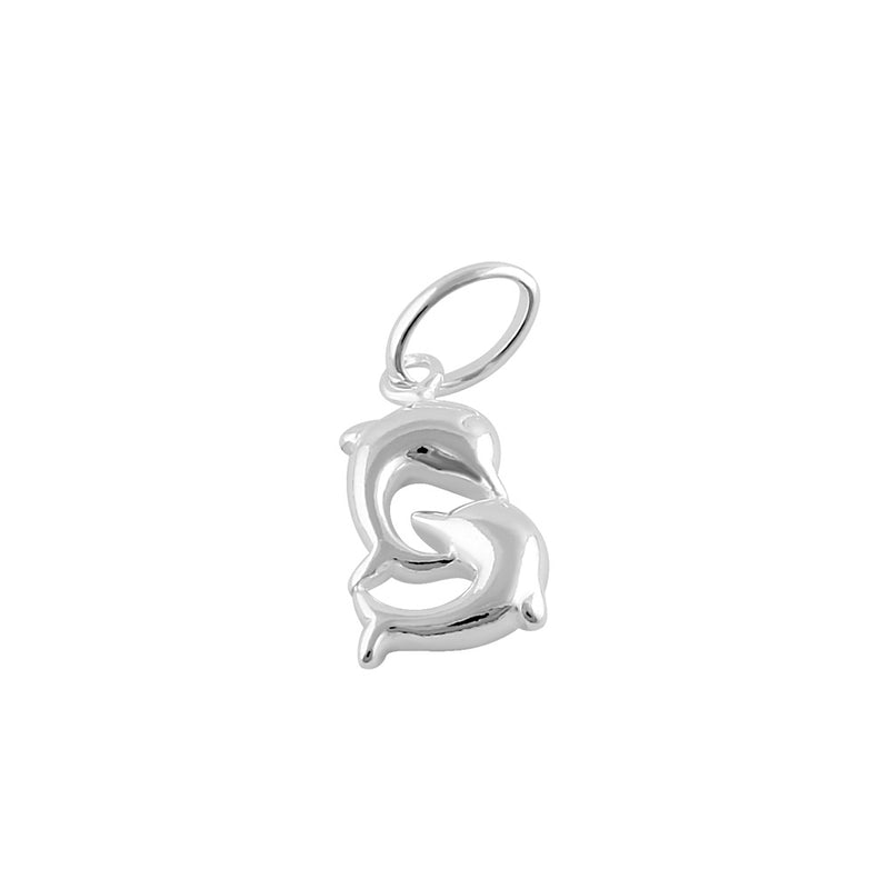 Sterling Silver Dolphins Pendant