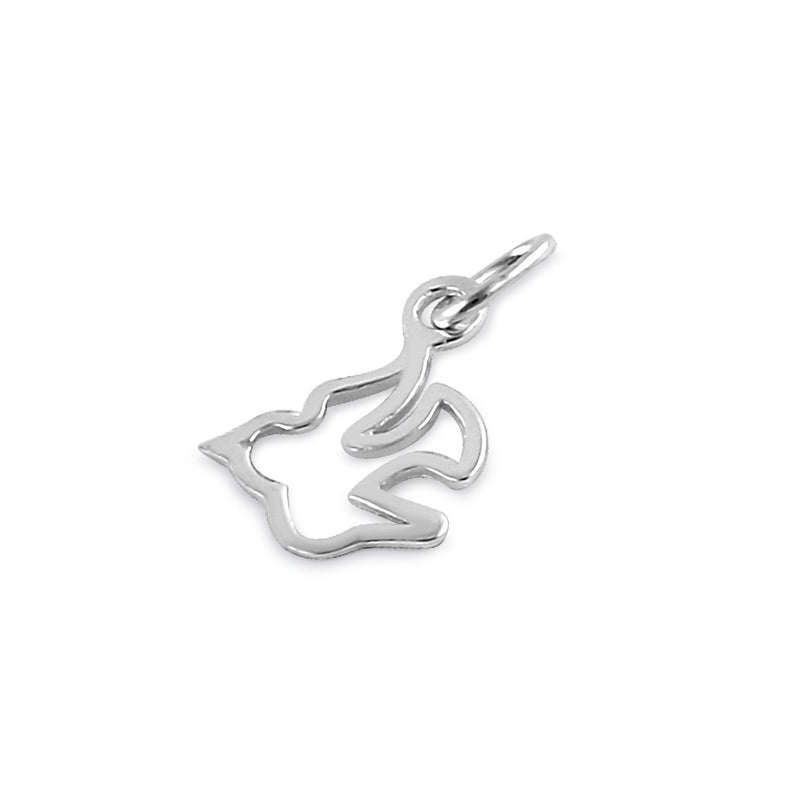 Sterling Silver Flying Dove Pendant