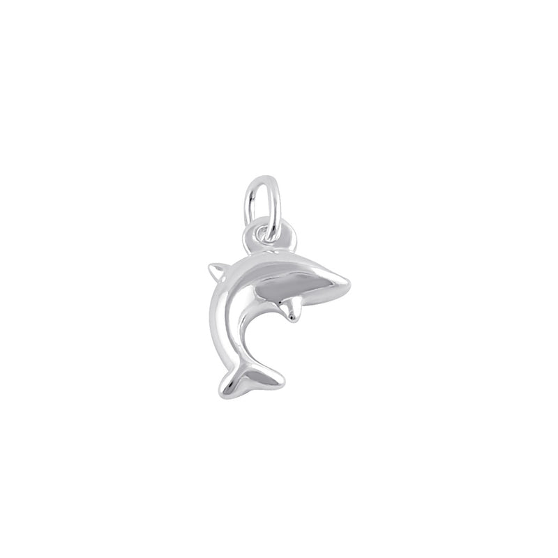 Sterling Silver Dainty Dolphin Pendant