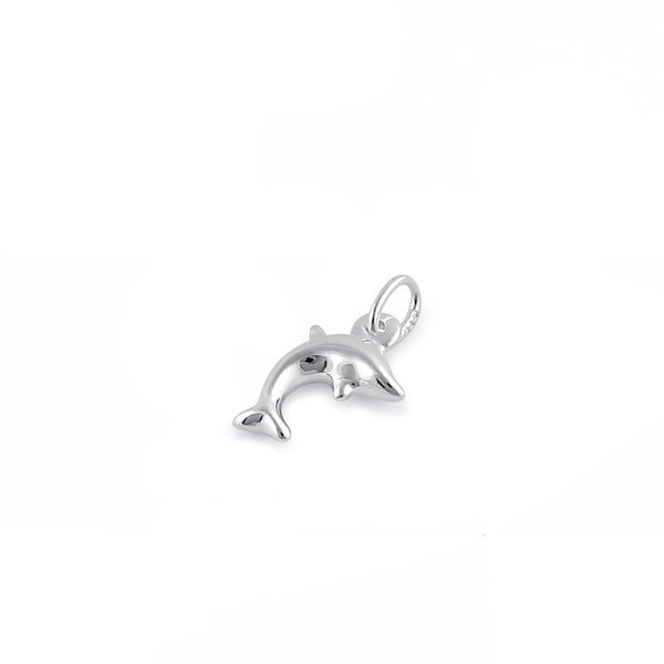 Sterling Silver Dainty Dolphin Pendant