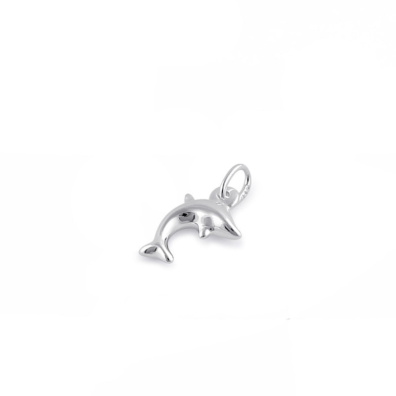 Sterling Silver Dainty Dolphin Pendant