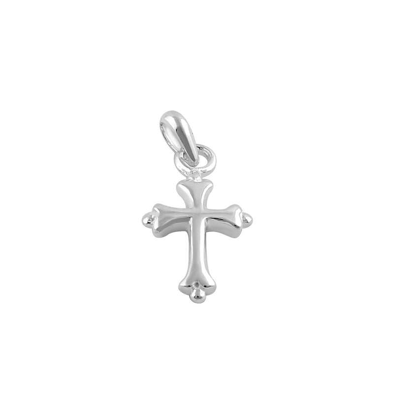 Sterling Silver Rustic Cross Pendant