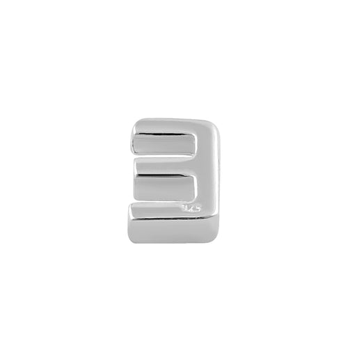 Sterling Silver Capital "E" Pendant