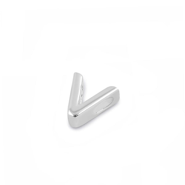 Sterling Silver Capital "V" Pendant