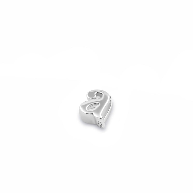 Sterling Silver Lowercase  "a" Pendant