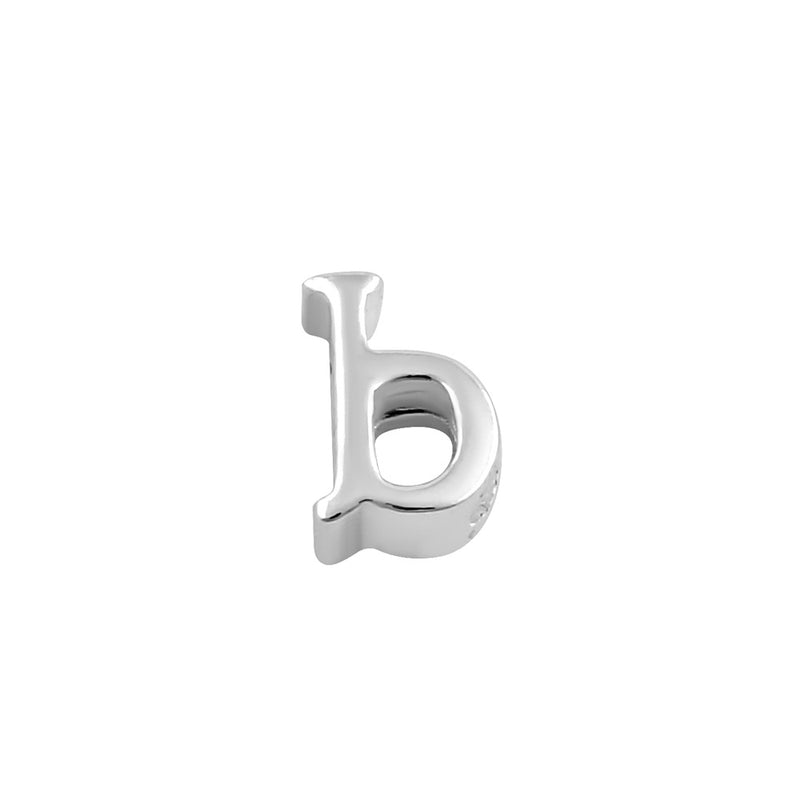 Sterling Silver Lowercase  "b" Pendant