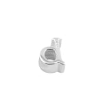 Sterling Silver Lowercase  "b" Pendant