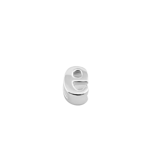 Sterling Silver Lowercase  "e" Pendant