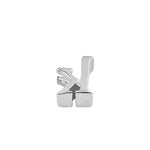 Sterling Silver Lowercase  "k" Pendant