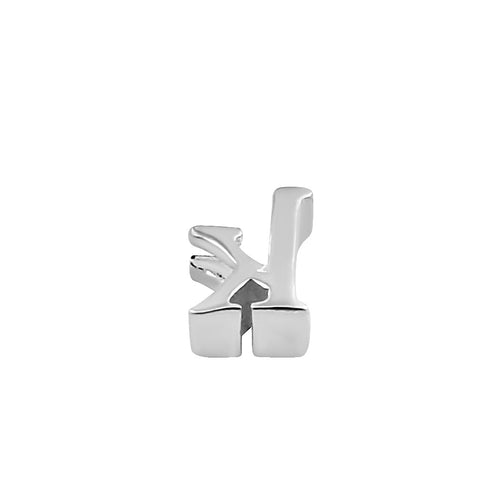 Sterling Silver Lowercase  "k" Pendant