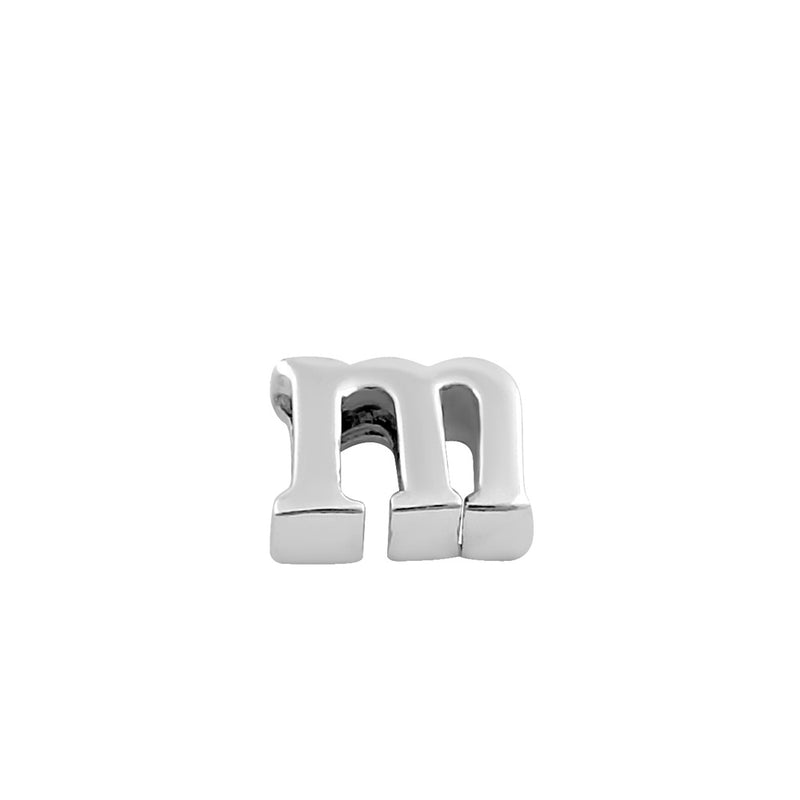 Sterling Silver Lowercase  "m" Pendant